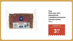Biedronka Chleb żytni 100% pełnoziarnisty z dodatkiem amarantusa i komosy ryżowej Pano oferta