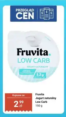 Biedronka Jogurt naturalny Low Carb Fruvita oferta
