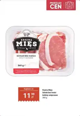 Biedronka Schab bez kości kotlety wieprzowe Kraina Mięs oferta