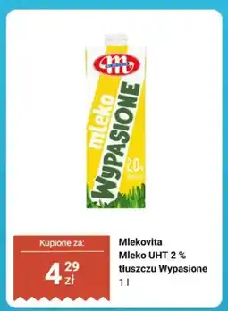 Biedronka Mleko UHT Wypasione Mlekovita 2% oferta