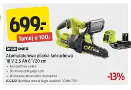 Jula Akumulatorowa pilarka łańcuchowa Ryobi ONE+ oferta