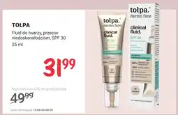 Rossmann Fluid do twarzy przeciw niedoskonałościom SPF 30 Tołpa oferta