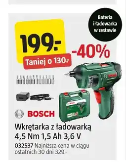 Jula Wkrętarka z ładowarką Bosch oferta