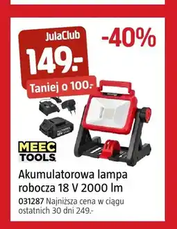 Jula Akumulatorowa lampa robocza Meec Tools oferta
