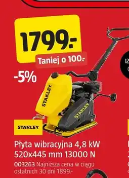Jula Płyta wibracyjna Stanley oferta