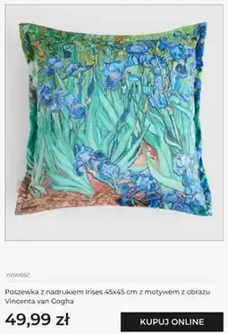 Home&You Poszewka z nadrukiem Irises Vincent van Gogh home & you oferta