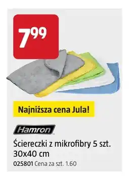 Jula Ściereczki z mikrofibry Hamron 5 szt. 30x40 cm oferta