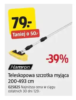 Jula Teleskopowa szczotka myjąca Hamron oferta