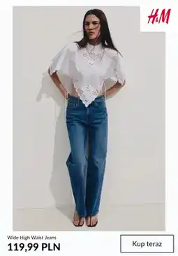 H&M Jeansy Wide High Waist H & M oferta