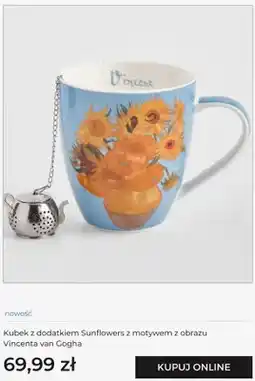 Home&You Kubek z dodatkiem Sunflowers z motywem z obrazu Vincenta van Gogha oferta