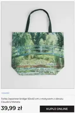 Home&You Torba Japanese bridge 50x40 cm z motywem z obrazu Claude'a Moneta oferta