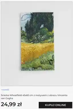 Home&You Ścierka kuchenna home & you Wheatfield 45x65 cm z motywem z obrazu Vincenta van Gogha oferta