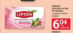 Selgros Herbata ziołowa Lipton Dobrostan Jelit oferta