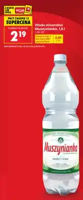 Biedronka Woda mineralna gazowana Muszynianka oferta