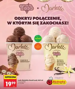 Biedronka Lody Marletto z lodziarni Good Lood z kremem Choconoot oferta