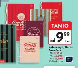 Intermarche Kołozeszyt / Notes Coca Cola A4 Interdruk oferta