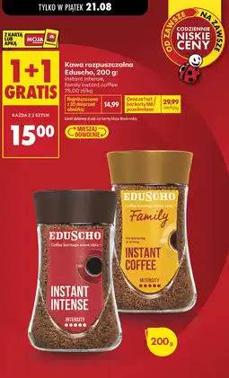 Biedronka Kawa rozpuszczalna Eduscho oferta