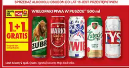 Biedronka Piwo w puszce Żubr, Warka, Żywiec, Zatecky, Tyskie oferta