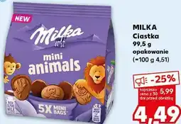 Kaufland MILKA Ciastka mini animals oferta