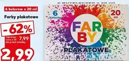 Kaufland Farby plakatowe 6 kolorów x oferta