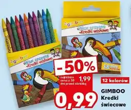 Kaufland GIMBOO Kredki świecowe 12 kolorów oferta