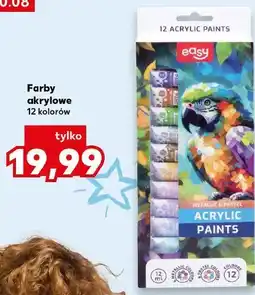 Kaufland EASY Farby akrylowe 12 kolorów oferta