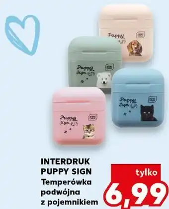 Kaufland INTERDRUK PUPPY SIGN Temperówka podwójna z pojemnikiem oferta