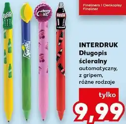 Kaufland INTERDRUK Długopis ścieralny automatyczny, z gripem, różne rodzaje oferta