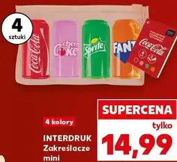 Kaufland INTERDRUK Zakreślacze mini 4 kolory, 4 sztuki oferta