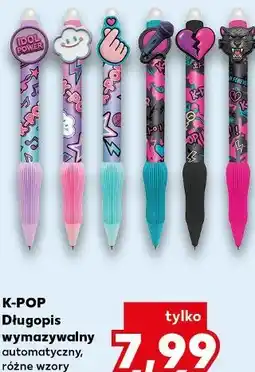 Kaufland K-POP Długopis wymazywalny automatyczny, różne wzory oferta