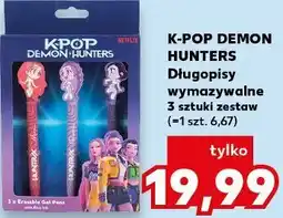 Kaufland K-POP DEMON HUNTERS Długopisy wymazywalne 3 sztuki zestaw oferta