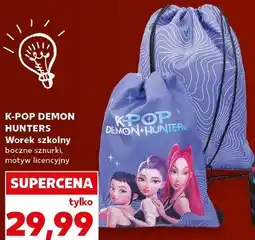 Kaufland K-POP DEMON HUNTERS Worek szkolny boczne sznurki, motyw licencyjny oferta