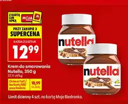 Biedronka Krem do smarowania Nutella oferta