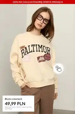 Sinsay Bluza crewneck oferta