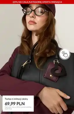 Sinsay Torba z imitacji skóry oferta