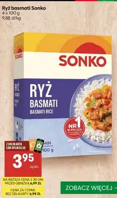 Delikatesy Centrum Ryż basmati Sonko 4-pak oferta