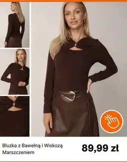 Born2be Bluzka z bawełną i wiskozą z marszczeniem Born2be oferta