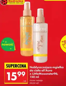 Biedronka Mgiełka do ciała nabłyszczająca all'Aura x LittleMooonster96 daylight oferta