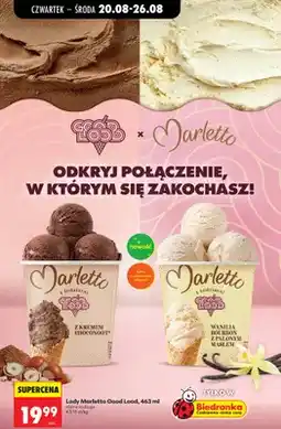 Biedronka Lody Marletto Good Lood z kremem Choconoot oferta