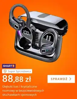 Allegro Bezprzewodowe słuchawki sportowe oferta