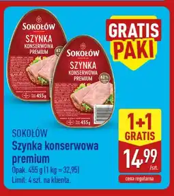 ALDI Szynka konserwowa premium Sokołów oferta