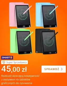 Allegro Tablet graficzny do rysowania 4-pak oferta