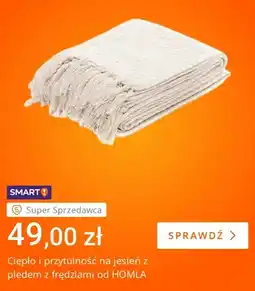 Allegro Pled z frędzlami Homla oferta