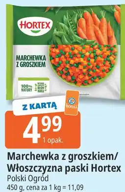 E.Leclerc Marchewka z groszkiem/Włoszczyzna paski Hortex oferta