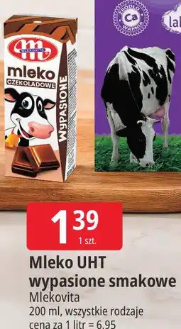 E.Leclerc Mleko UHT wypasione smakowe Mlekovita oferta