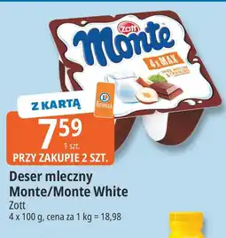 E.Leclerc Deser mleczny Monte/Monte White Zott oferta