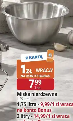 E.Leclerc Miska nierdzewna 1,25 litra oferta