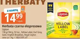 E.Leclerc Herbata czarna ekspresowa Lipton Yellow Label oferta