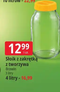 E.Leclerc Słoik z zakrętką z tworzywa Browin oferta