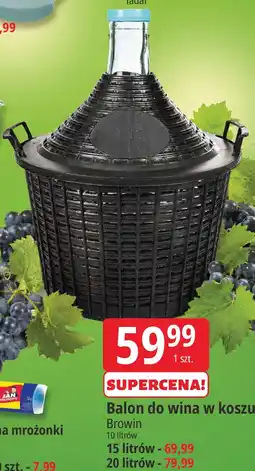 E.Leclerc Balon do wina w koszu Browin 10 litrów oferta